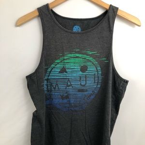 MAUI and sons sleeveless USA rainbow logo